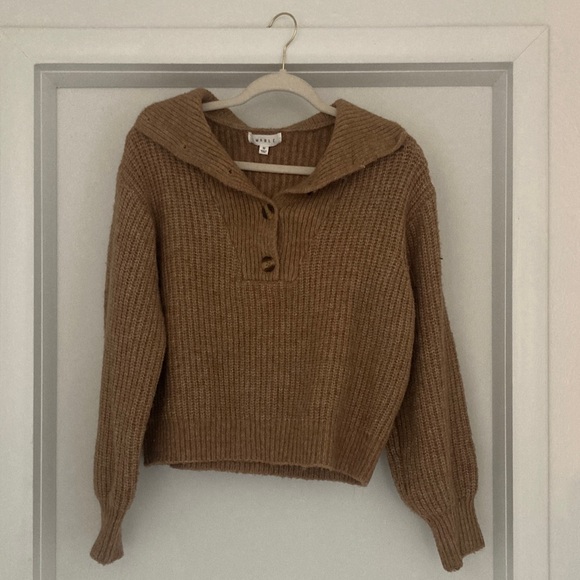 Mabel 💯 Wool Brown/Taupe Sweater - Picture 2 of 7